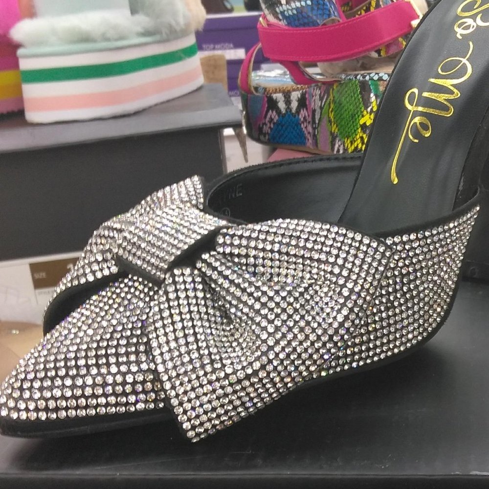 Rhinestone Mules